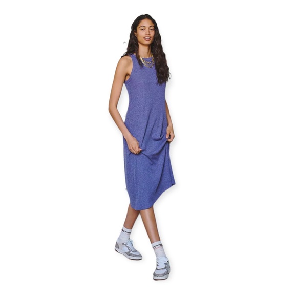 ✨NWT Madewell Dusty Orchid Westville Ribbed Knit Tank Midi Dress Plus Size XXL - Picture 9 of 11